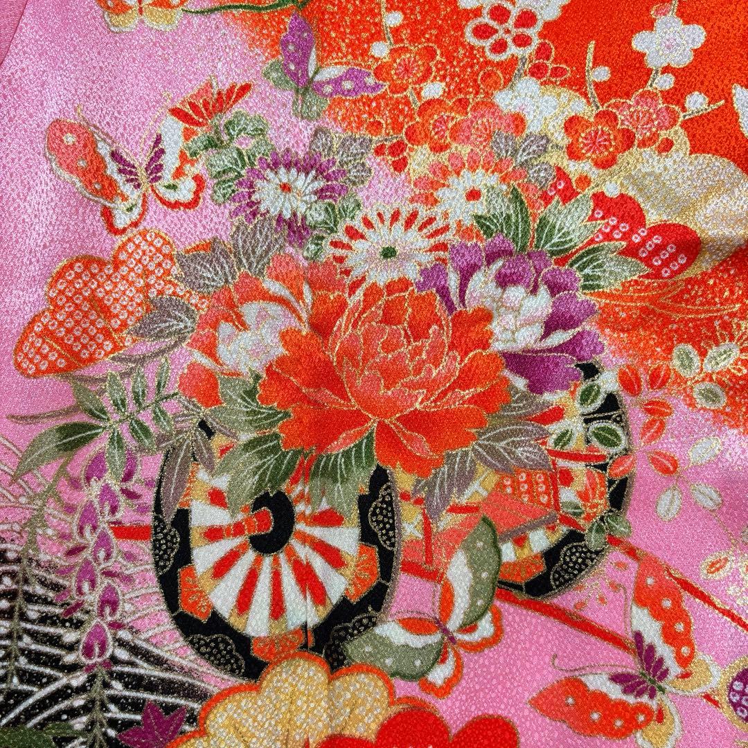 七五三 3歳 着物セット 松 蝶 御所車