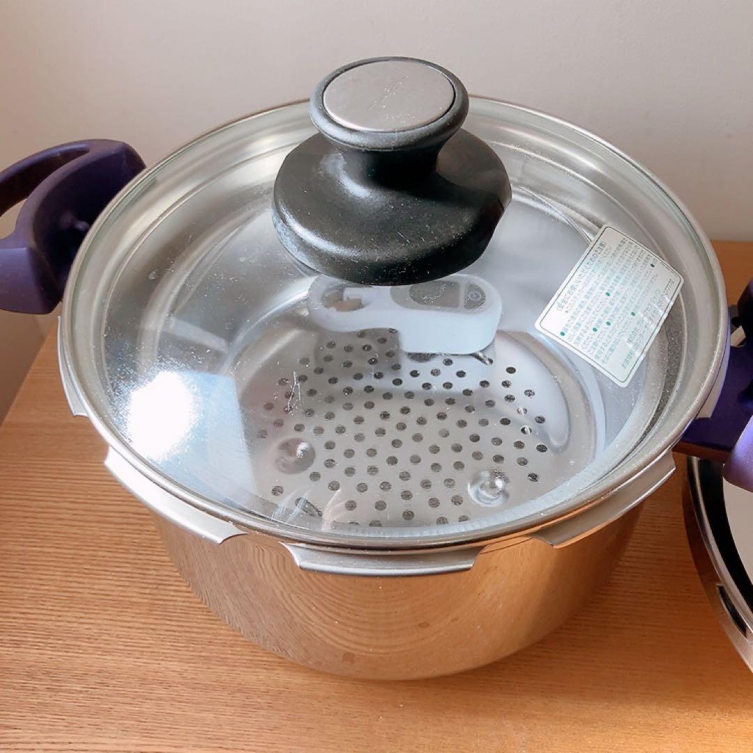 ティファール★圧力鍋　蒸し器付き　クリプソミニットパーフェクト　4.5ℓ