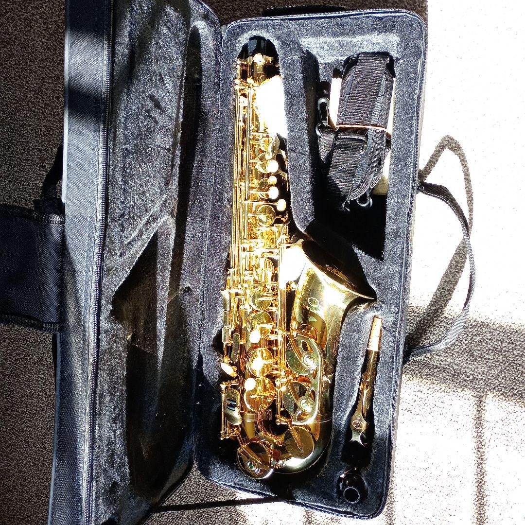 Selvaゴールドサックス 本体　【初心者用】ケース付き アルトサックス 初心者セット E Saxophone ゴールドラッカー ケース