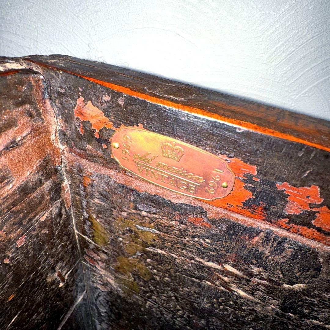 オールドメゾン　OLD MAISON 古いトランク　木箱　コファー　ヴィンテージ