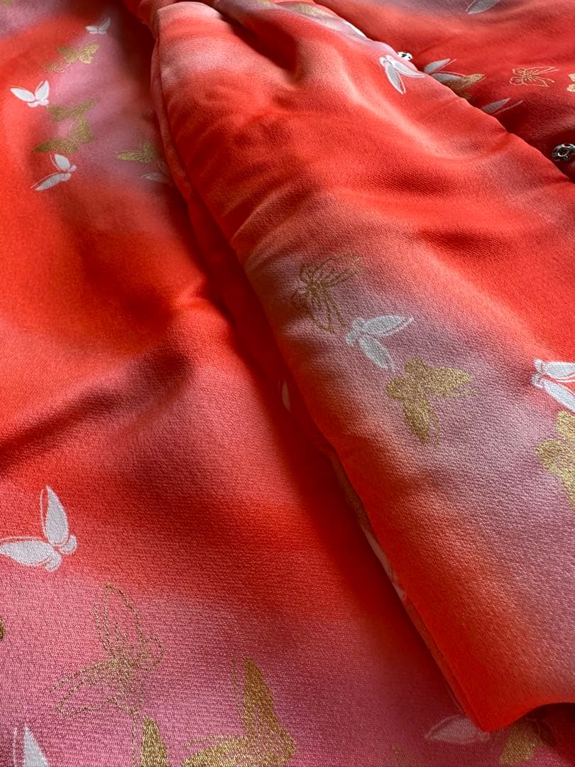 3歳被布　エプロン付　お着物セット