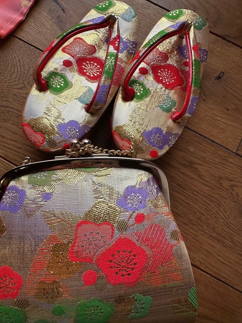 3歳被布　エプロン付　お着物セット