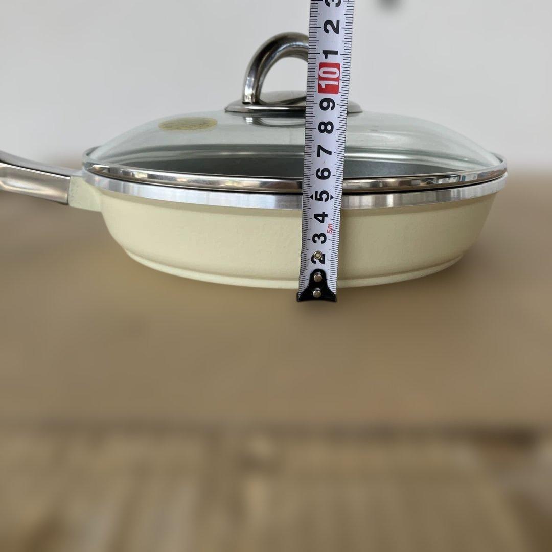 アサヒ軽金属工業　ニューディナーパン　ガス火用　26㎝　蓋付き　片手フライパン