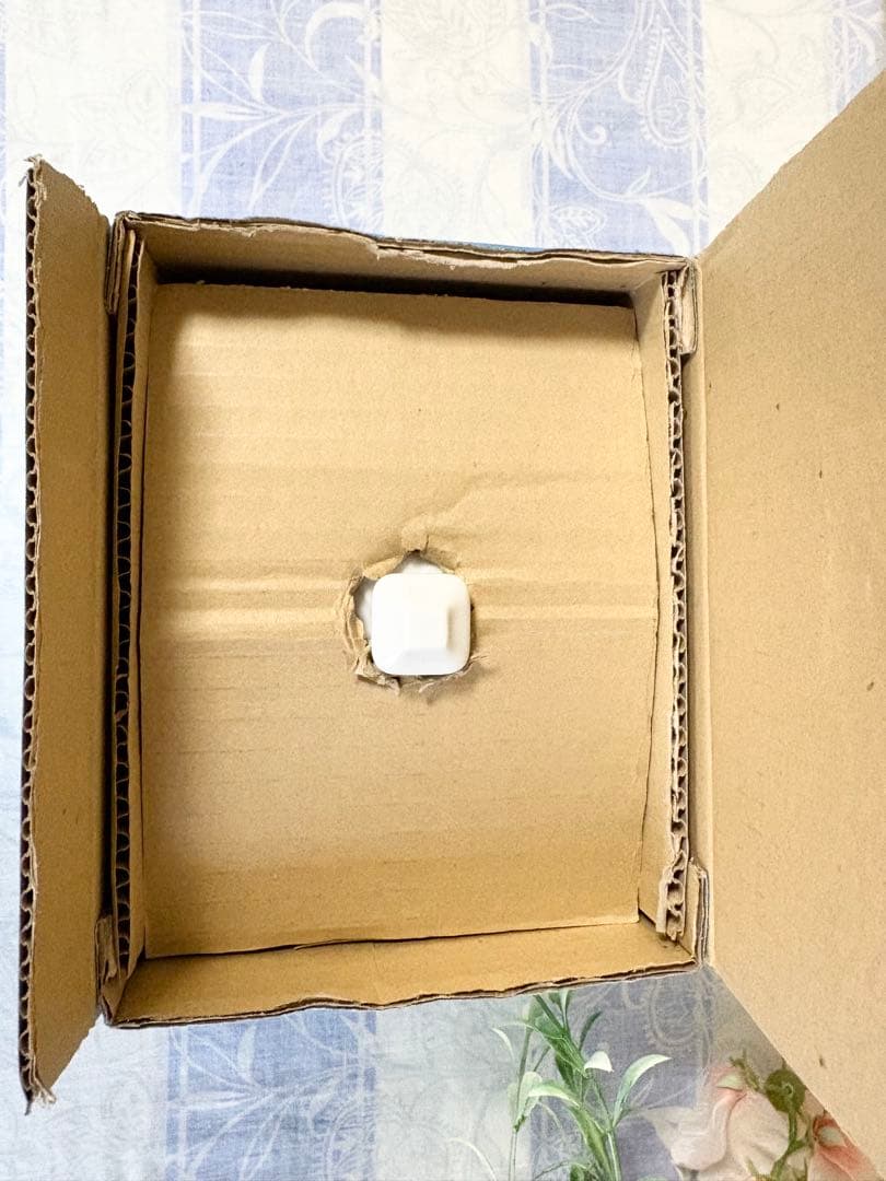 陶器　バターケース 白地に藍　セラミックバターディッシュ　北欧系