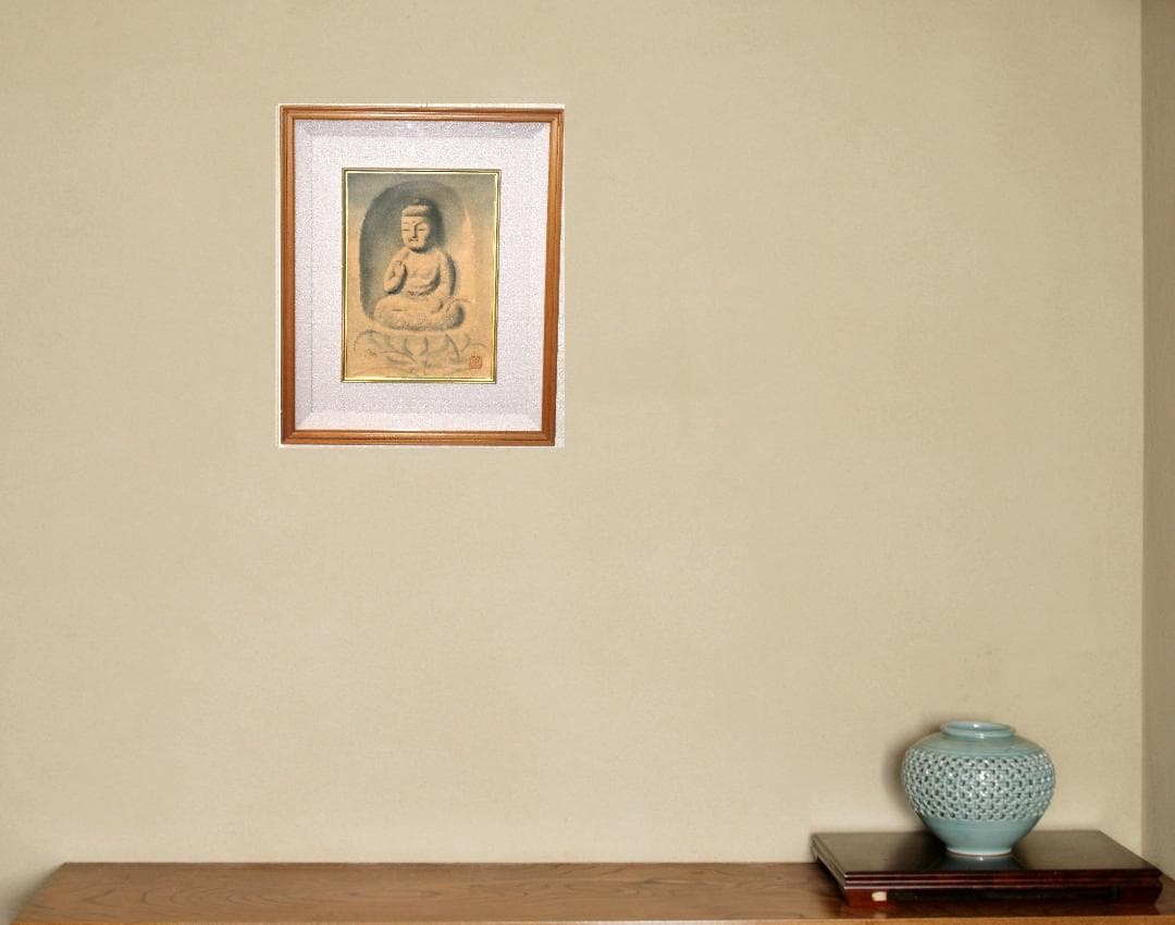 真筆】穐月 明 野の佛 額 共シール 4号 - メルカリ