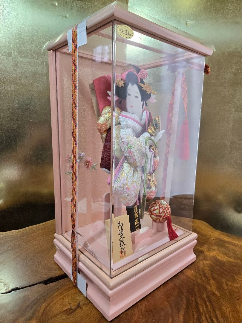 【一点限り】正月飾り　羽子板　ケース飾り　※閉店セール　H40