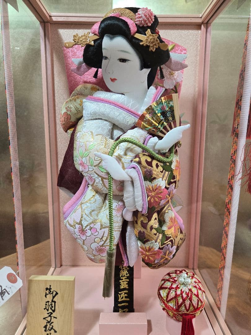 【一点限り】正月飾り　羽子板　ケース飾り　※閉店セール　H40