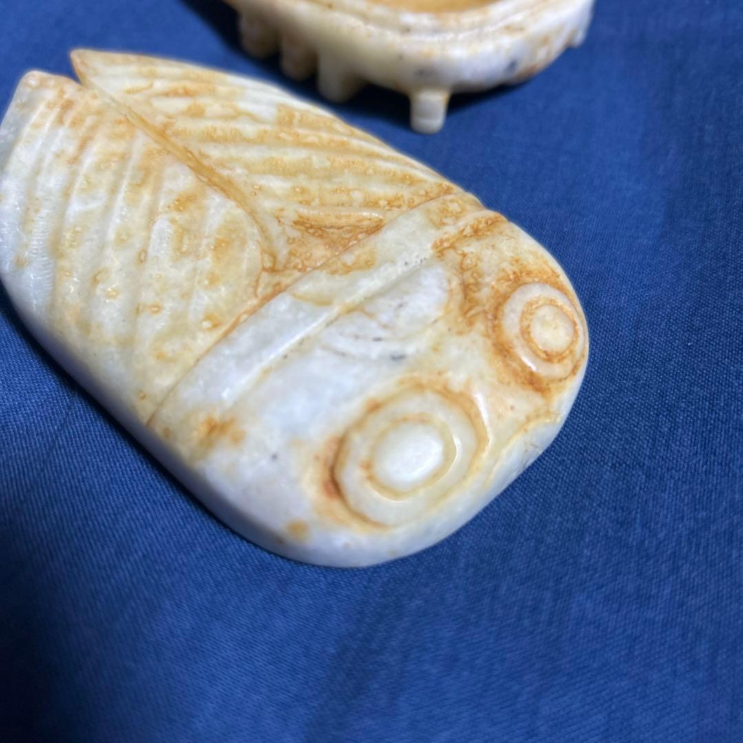 中国アンティーク 清古玉蝉 香合