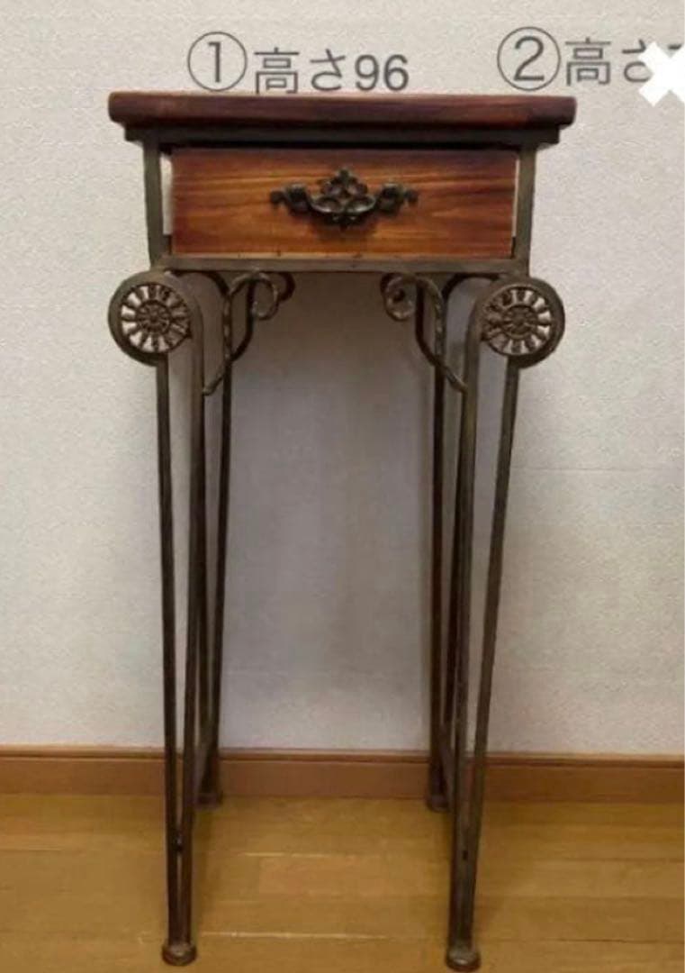 アンティーク　アイアン　ヴィンテージ　飾り棚　花台