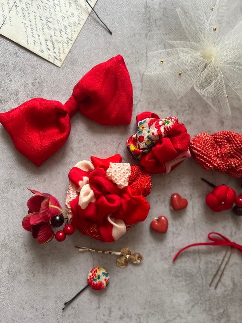 r*︎様 七五三　七五三髪飾り　ヘッドドレス　着物髪飾り　リメイク髪飾り　059