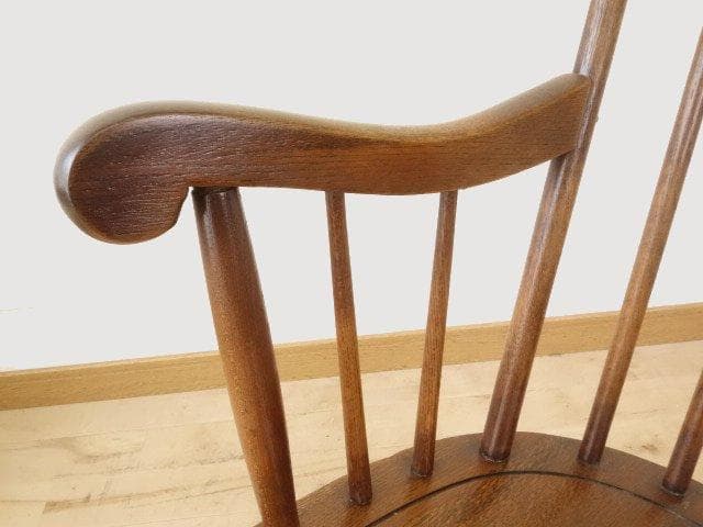 飛騨産業キツツキ　木製　ロッキングチェアー　再塗装済　ＵＳＥＤ