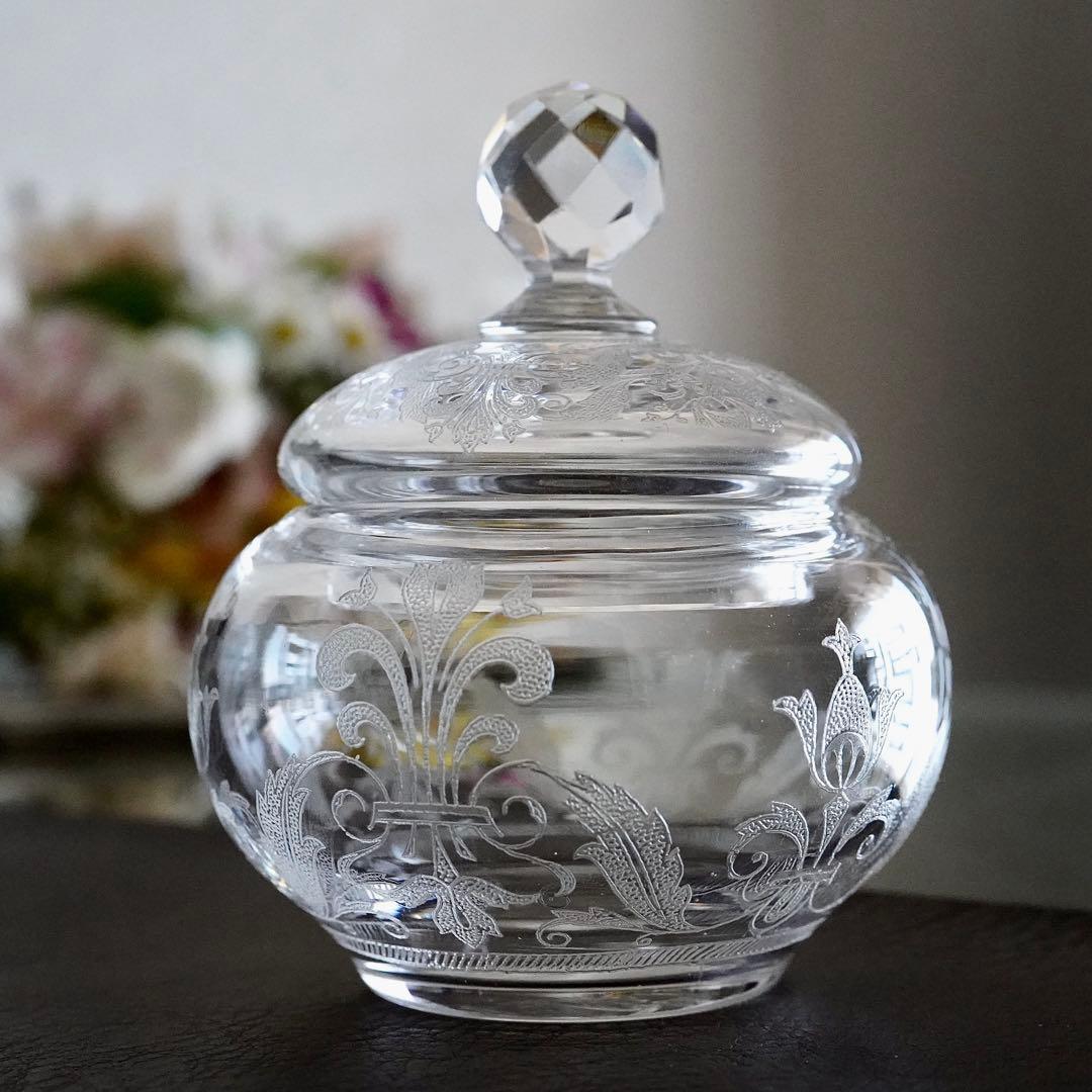 希少サイズ★オールドバカラBACCARAT★オステンド 小物入れ★ボンボニエール