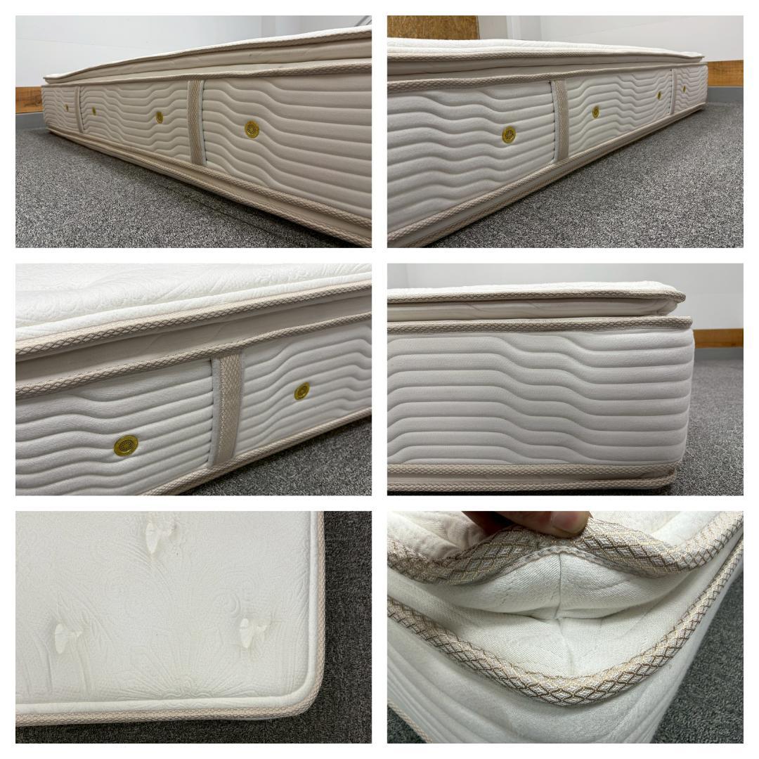 T7794☆展示品☆シモンズ☆カスタムロイヤルプレミアムピロートップワイドダブル