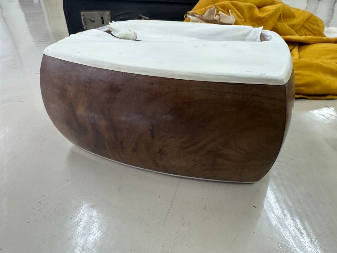 高級三味線　k18 高級糸巻き　皮破れ