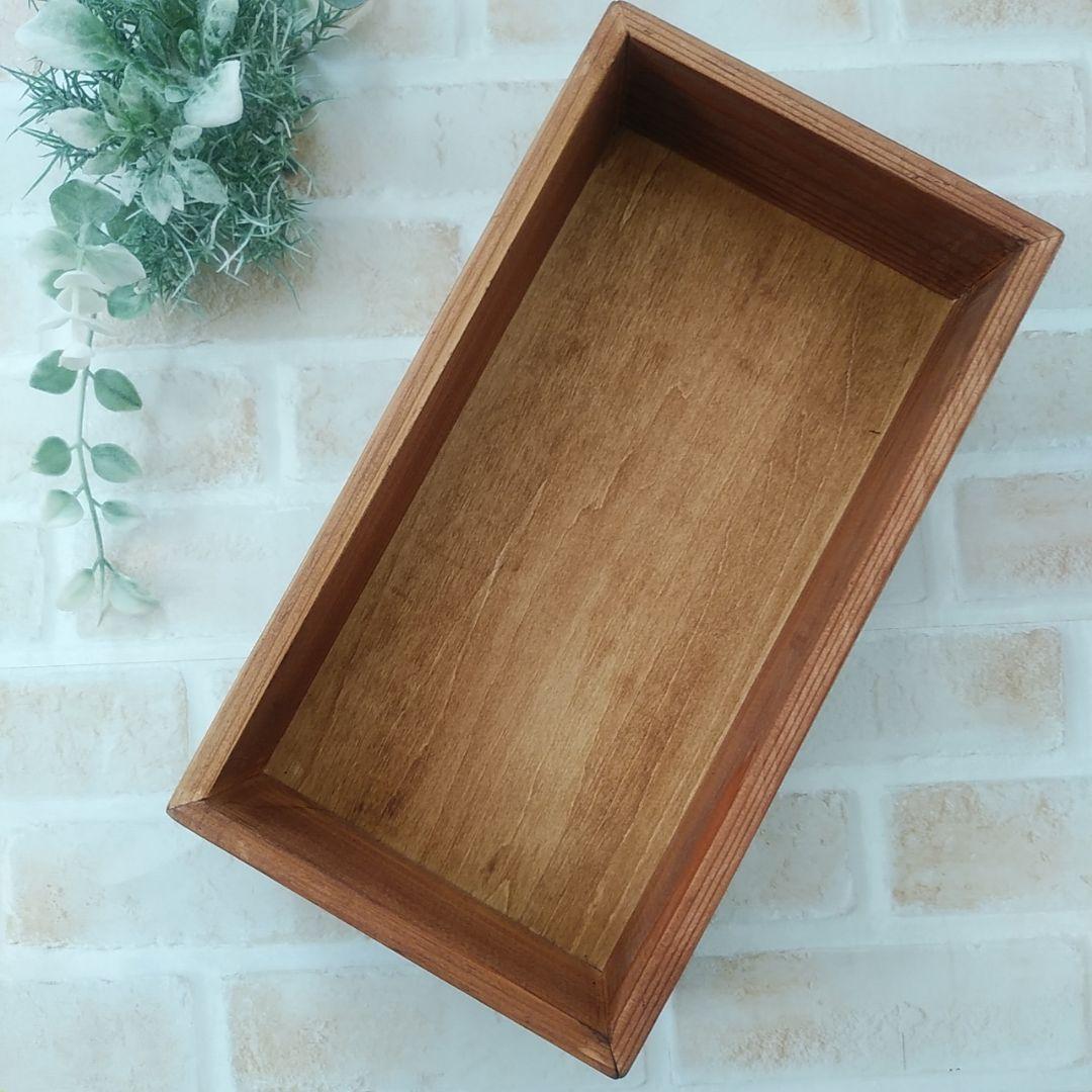 木製ボックスティッシュケース  ハンドメイド  008