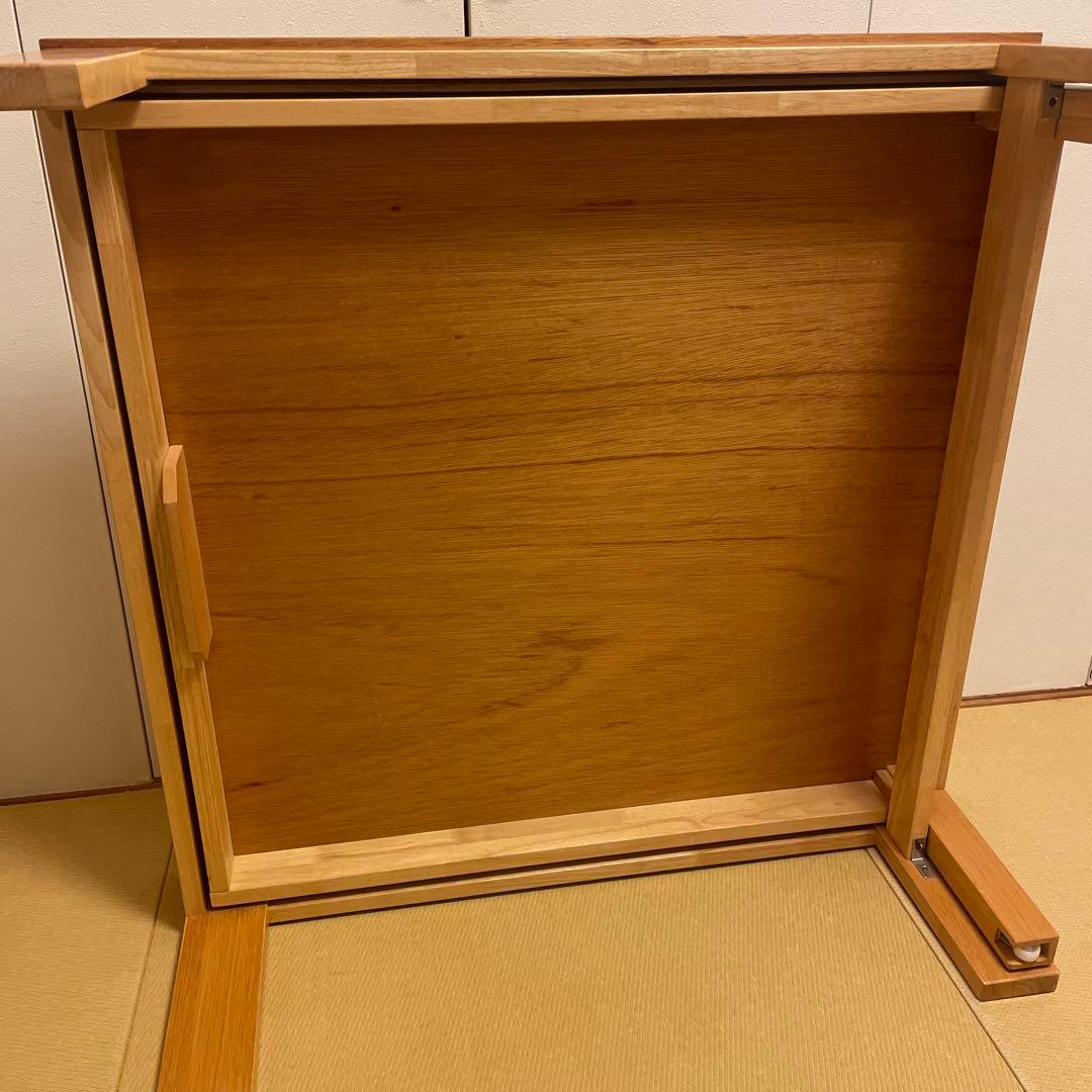 【ディノス産】最大165センチ⭐︎90センチ　ナチュラルウッド 伸縮式テーブル