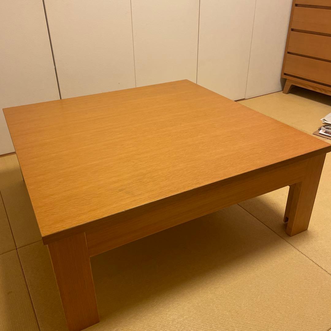 【ディノス産】最大165センチ⭐︎90センチ　ナチュラルウッド 伸縮式テーブル