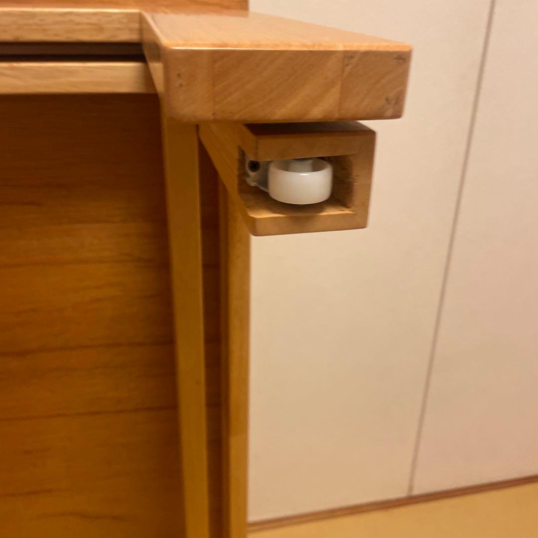 【ディノス産】最大165センチ⭐︎90センチ　ナチュラルウッド 伸縮式テーブル