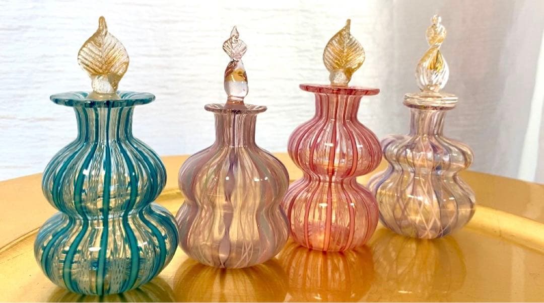 香水瓶 ベネチアンガラス ヴェネチアンガラス - メルカリ