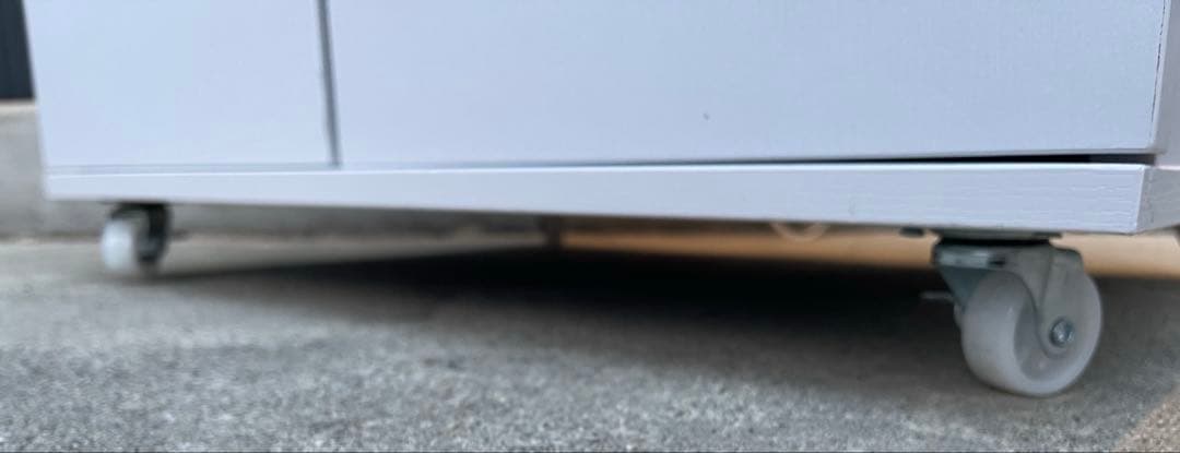 DORIS キッチンラック レンジ台 幅60 キャスター・コンセント付 組立式