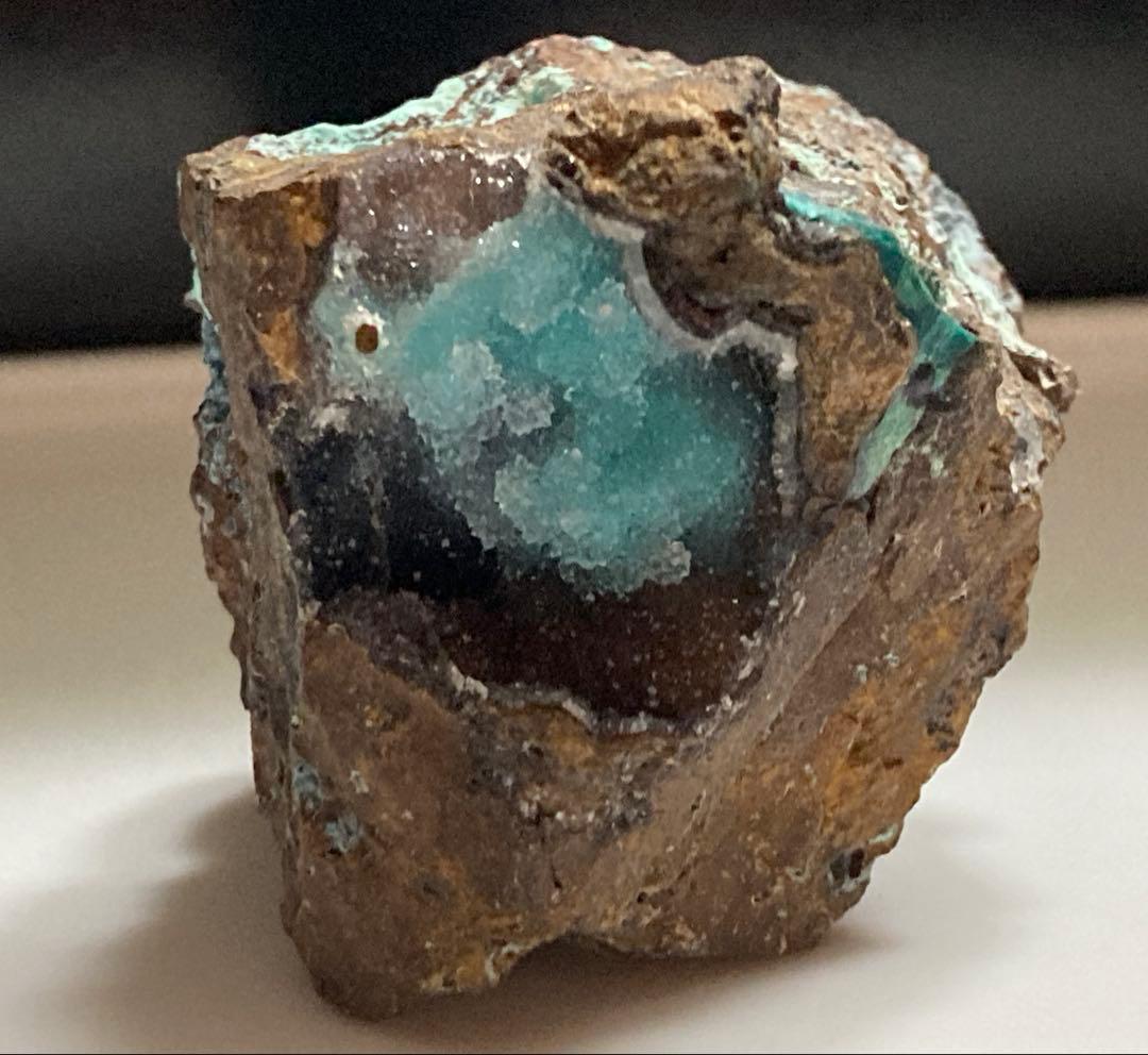 ジェムシリカ　母岩付き　クリソコラ　ドゥルージー　シリシファイド　原石　鉱物