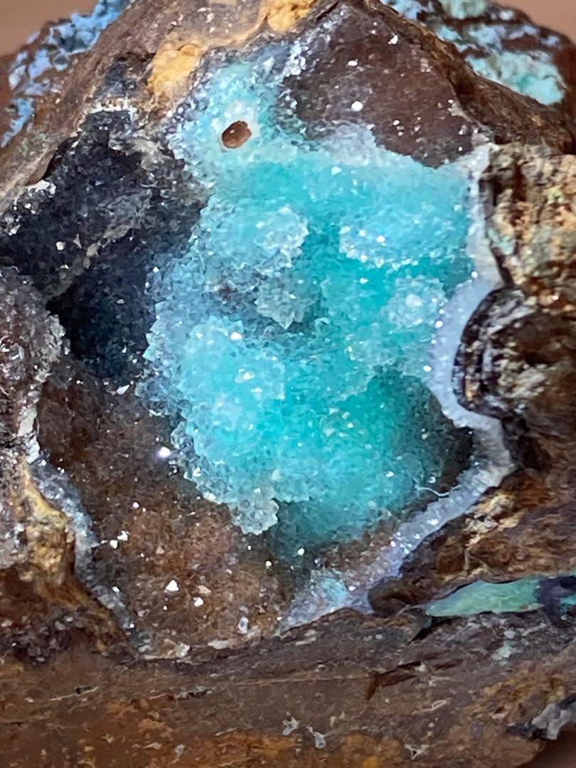 ジェムシリカ　母岩付き　クリソコラ　ドゥルージー　シリシファイド　原石　鉱物