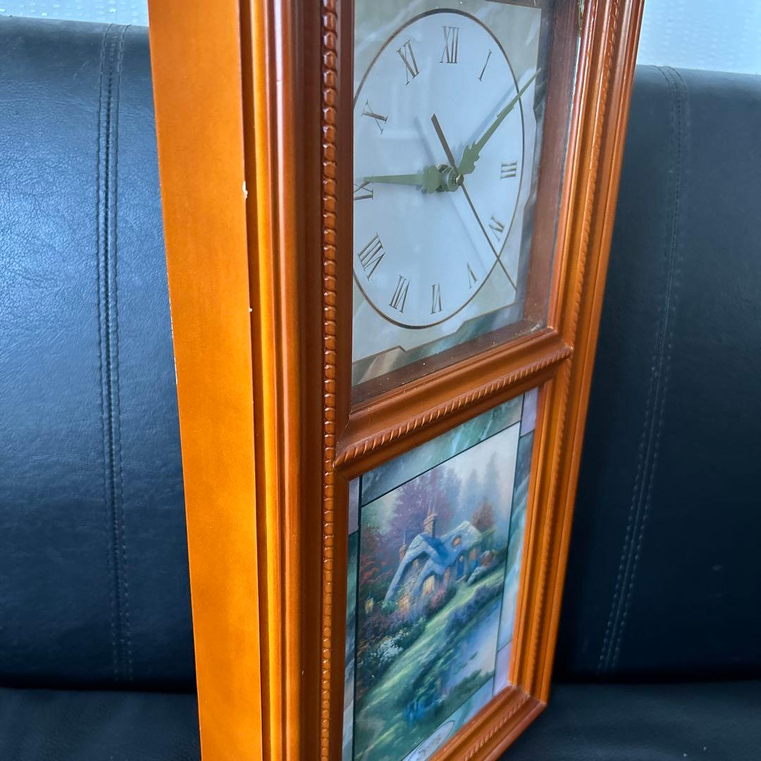 ★トーマス・キンケード/4シーズン 壁掛け時計　春夏秋冬の４枚のパネル付き★