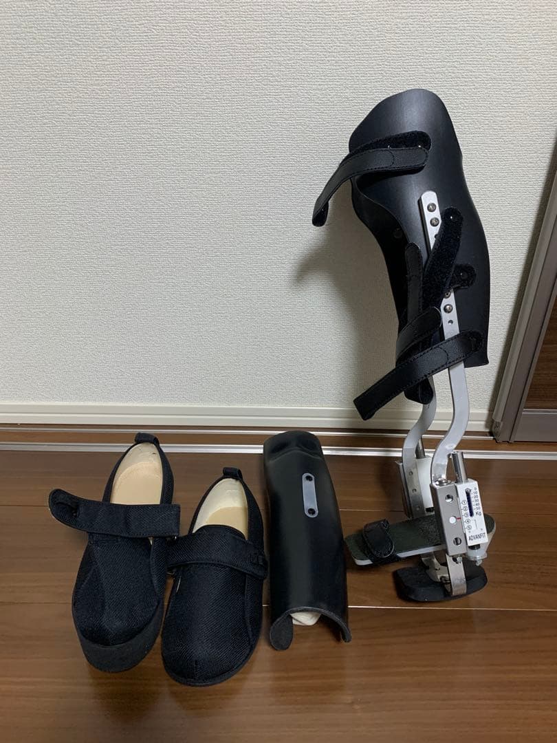 PTB装具(左足首用)一式　腓骨骨折