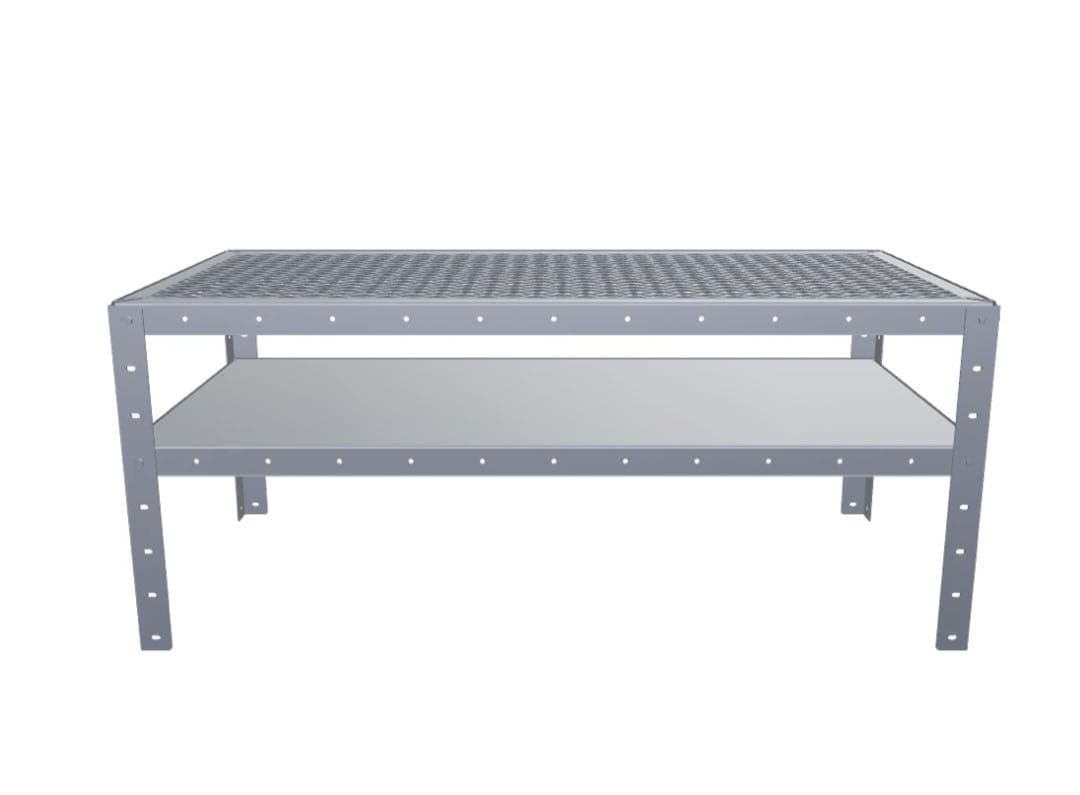 MILLS ミルズ　スチール　アイアン　ローテーブル　2段　インダストリアル