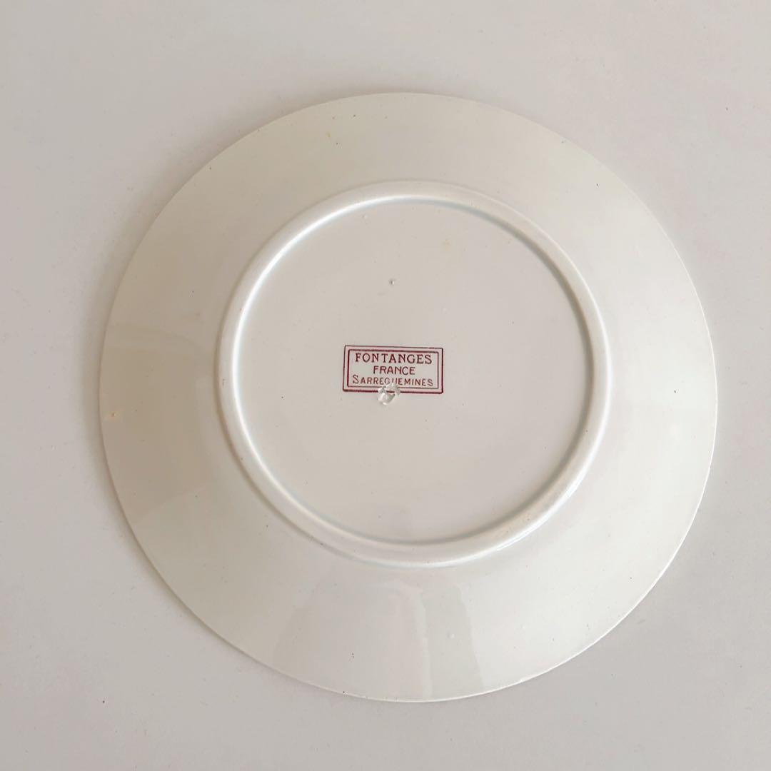 フランス アンティーク サルグミンヌ Fontanges プレート - メルカリ