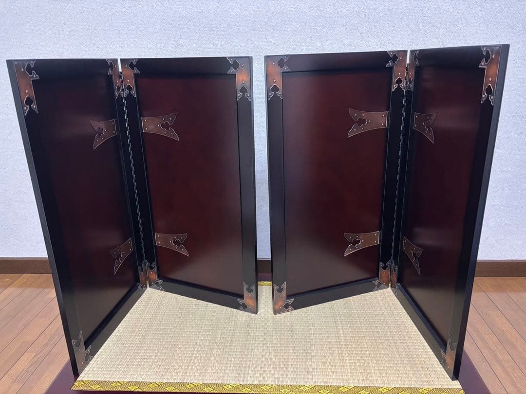 五月人形飾り台 木製 折りたたみ式