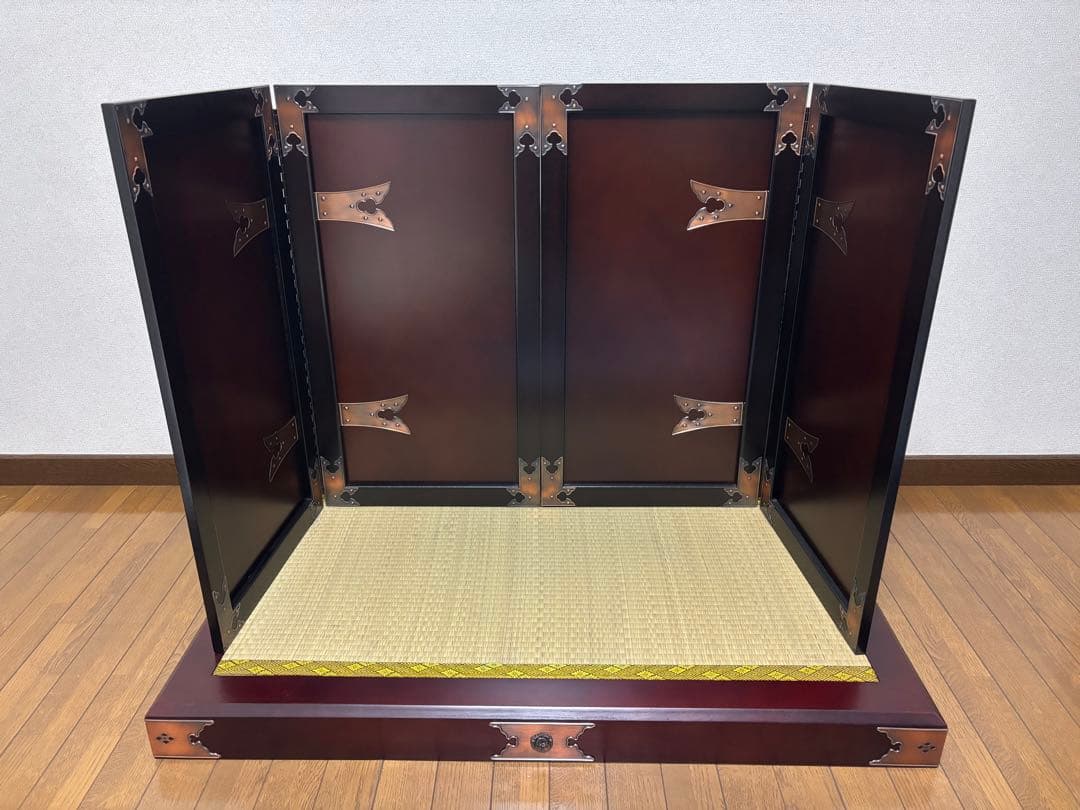 五月人形飾り台 木製 折りたたみ式