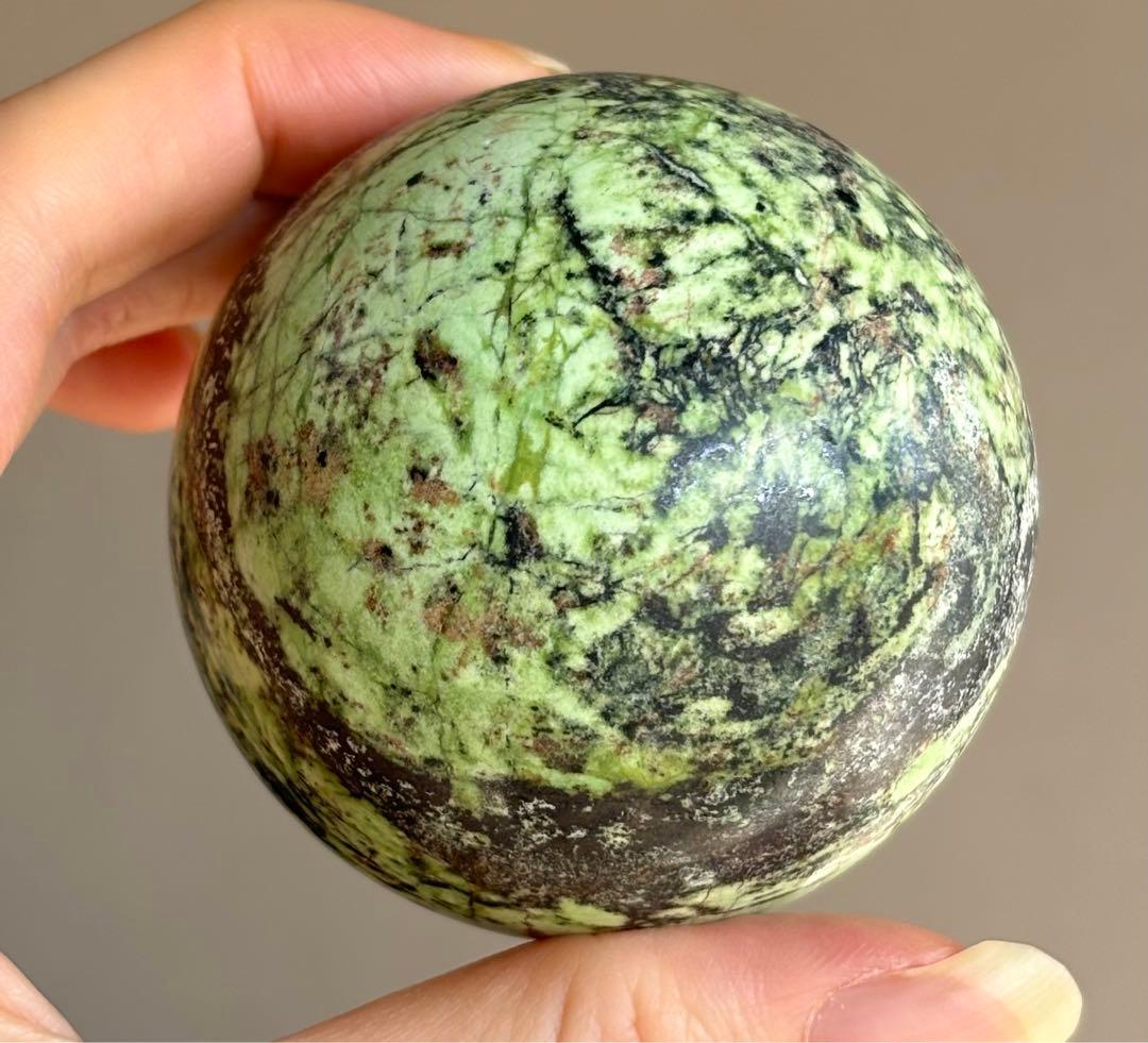 レア　高品質　オーストラリア　グリーンオパール　スフィア