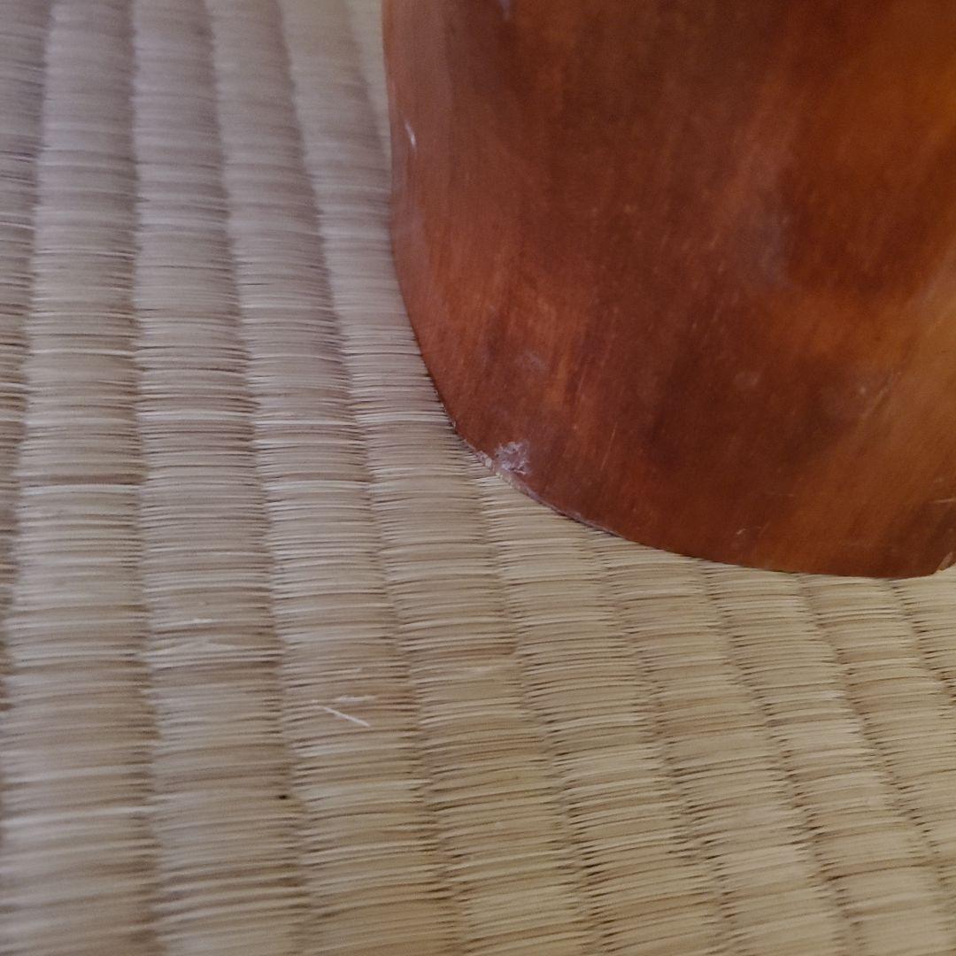 瘤付きかりんの一枚板座卓 茶色