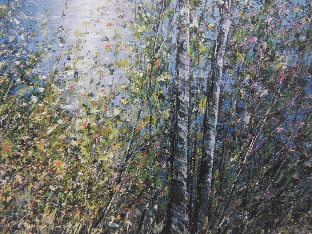 スイベル・ギュレー、【深紅の希望と月】、希少な額装用画集より、状態良好