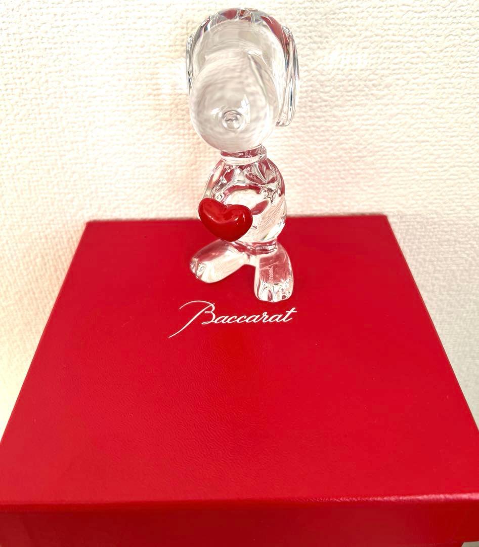 【 新品未使用・箱付き 】Baccarat バカラ スヌーピー ハート