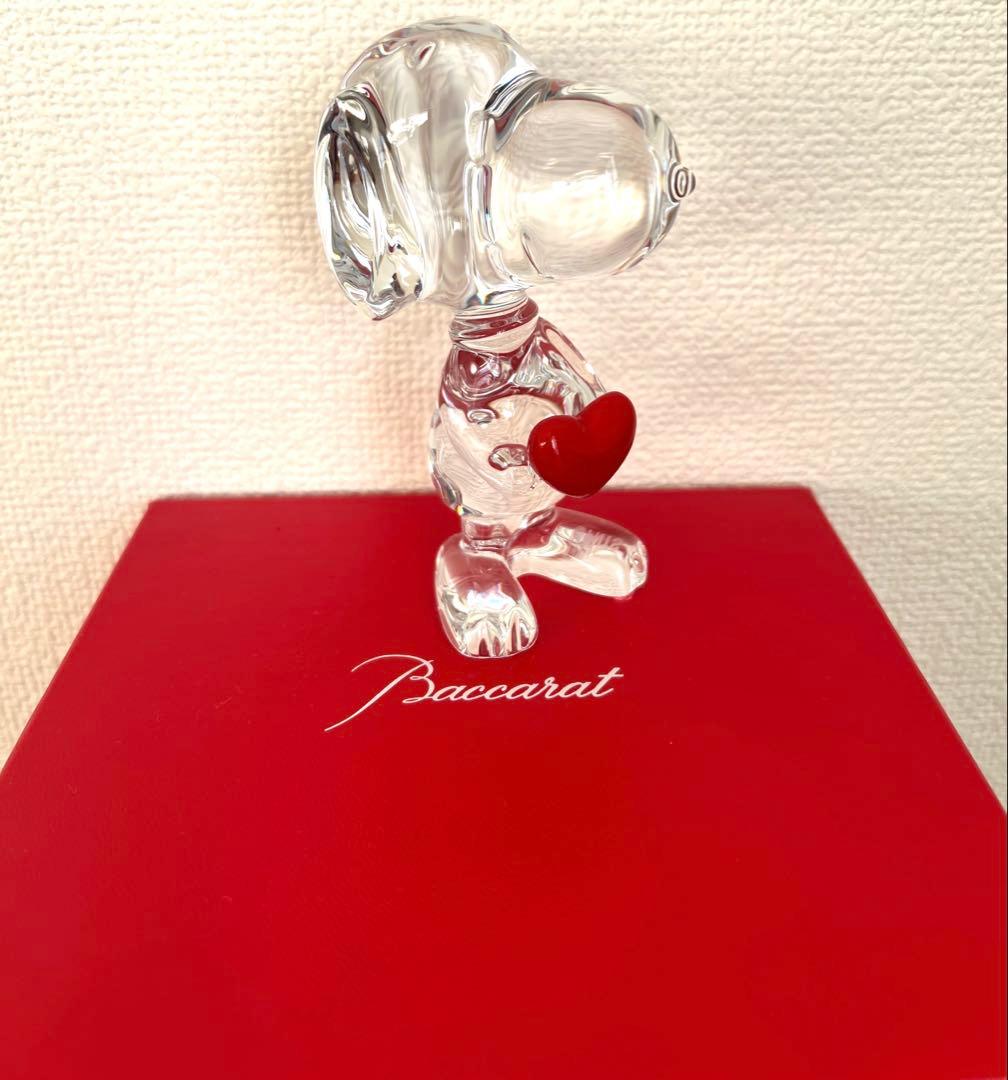 【 新品未使用・箱付き 】Baccarat バカラ スヌーピー ハート