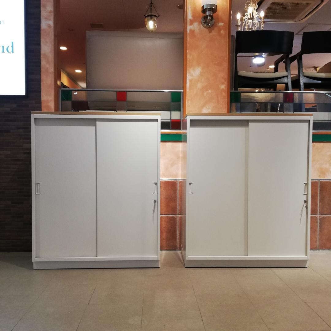 美品♠シンラインキャビネット HTM-109GSN-W9　上板付き　B