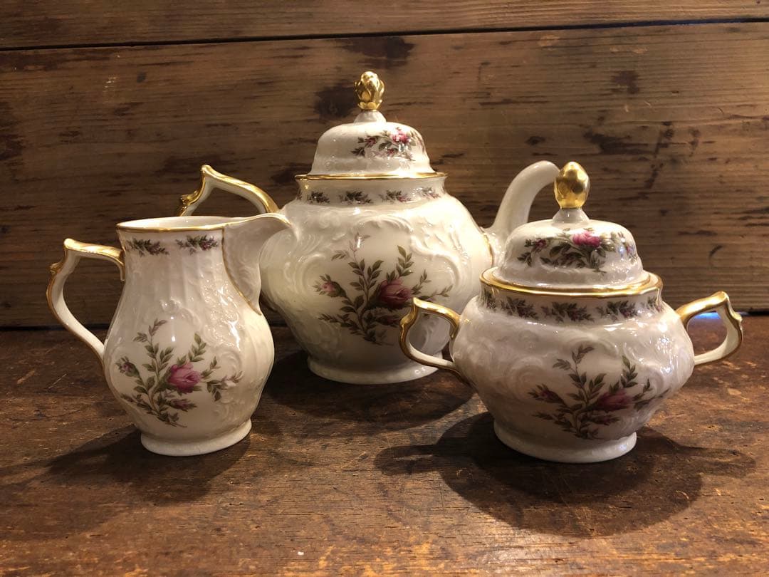 希少　ローゼンタール　クラシックローズ　サンスーシ　モスローズ　３点セット