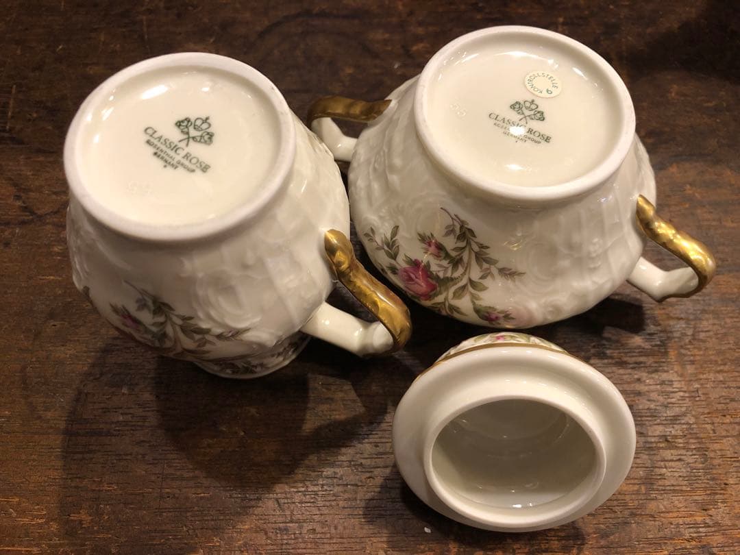 希少　ローゼンタール　クラシックローズ　サンスーシ　モスローズ　３点セット