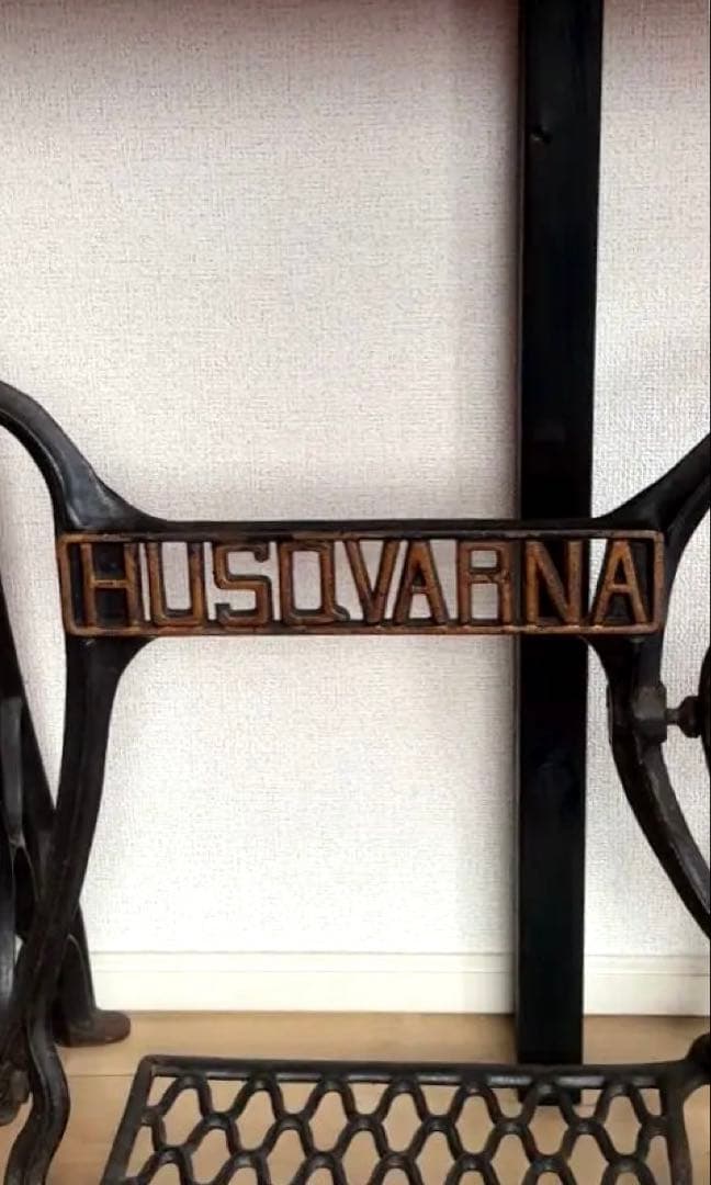 【超希少】アンティークミシン　テーブル　ハスクバーナ製　SINGER シンガー