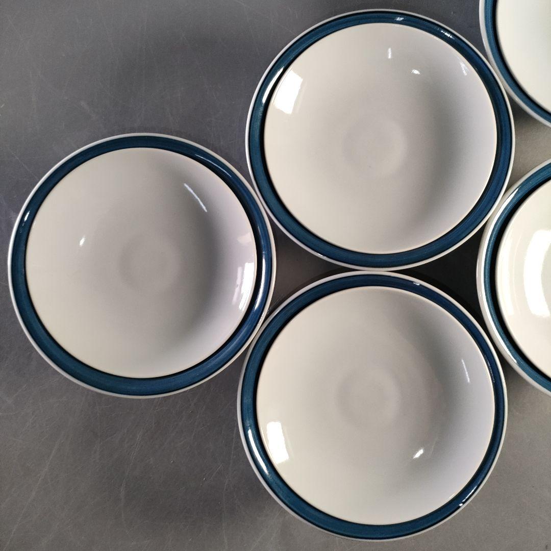 A1316-11/有田焼/源右衛門窯/染付梅鳥紋蓋向付5客/蓋茶碗/懐石道具/