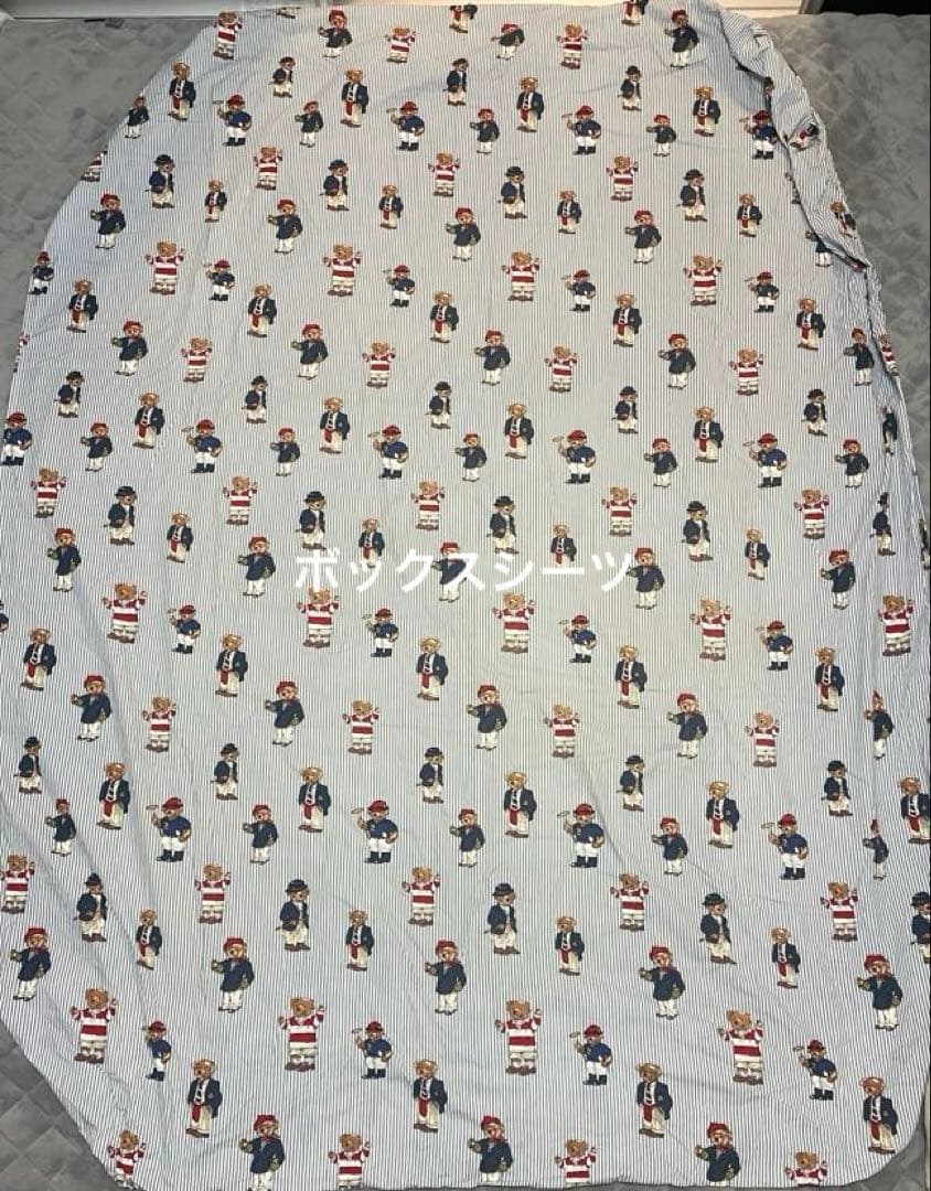 ラルフローレンポロベア シングルボックスシーツ&布団カバー＆枕カバー 3点セット