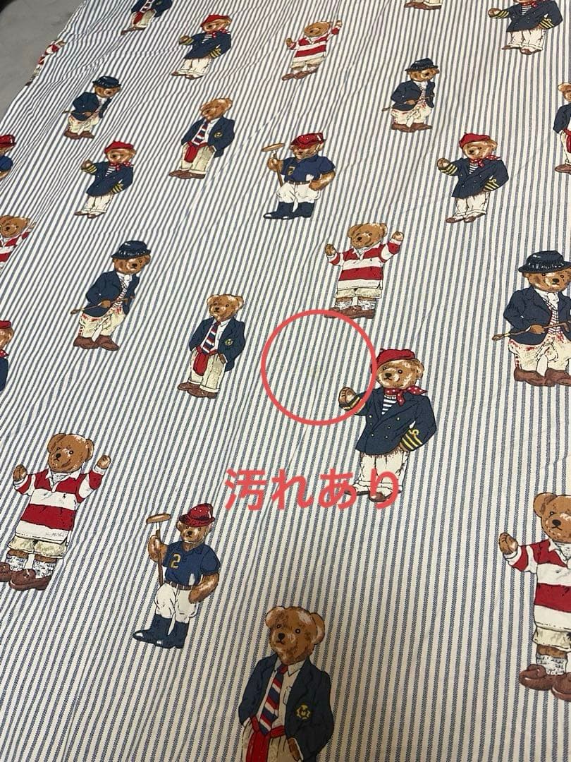 ラルフローレンポロベア シングルボックスシーツ&布団カバー＆枕カバー 3点セット