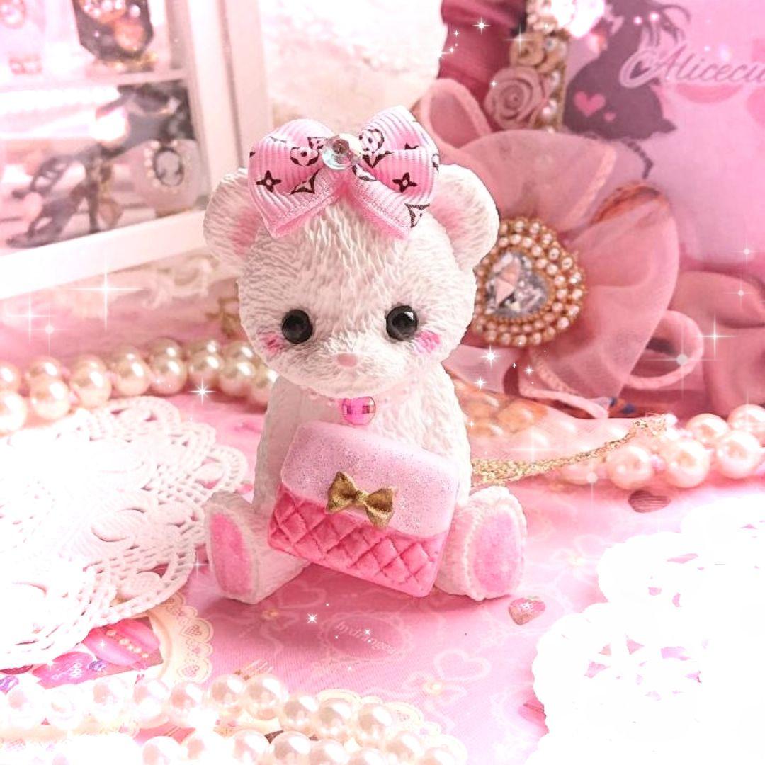 大きなテディベアアロマストーン モノグラム♡