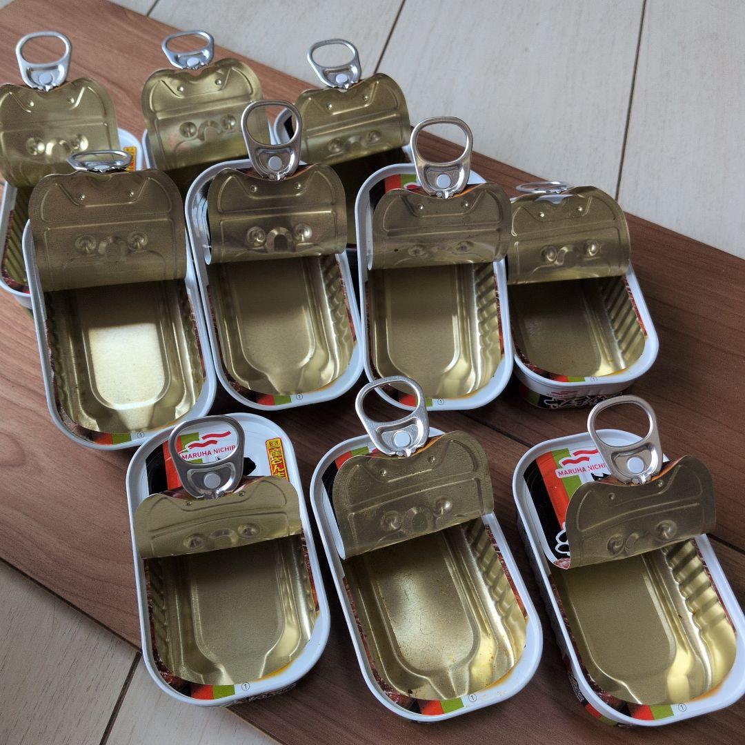 リメイク缶材料 空き缶 10個セット さんま蒲焼き缶 現品 リメイク缶に