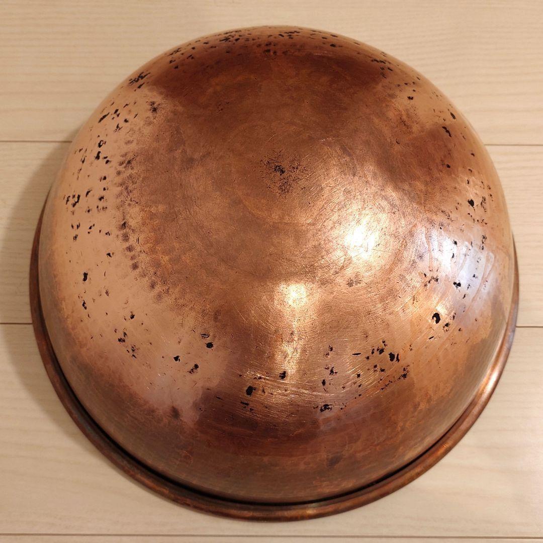 純銅製 特大 大型 さわり鍋 銅鍋 鎚目 37.5cm 送料込み
