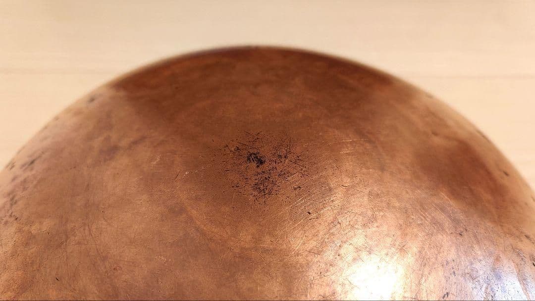 純銅製 特大 大型 さわり鍋 銅鍋 鎚目 37.5cm 送料込み