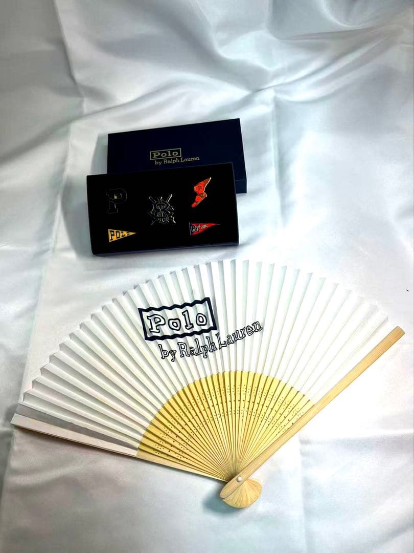 POLO RALPH LAUREN 3点セット　ピンバッジセット＋扇子+風呂敷