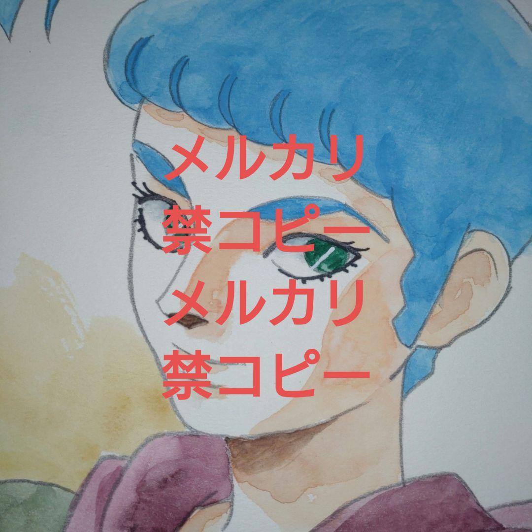 湖川友謙直筆サイン入りカラーイラスト】「ラグ」ザブングル、イデオン